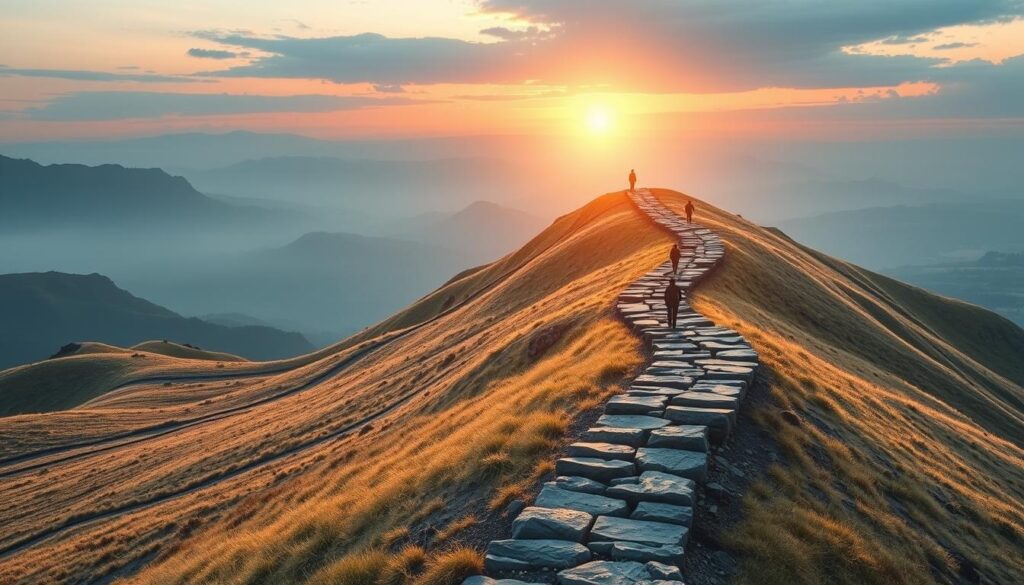 Symbolic representation of the leadership journey as a path forward Symbolic representation of the leadership journey as a path forward