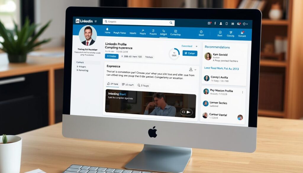 Optimized LinkedIn profile for accessing the hidden job market