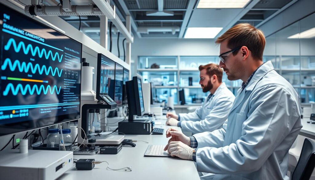 Gene editing technology in laboratory setting from McKinsey tech trends 2025 bioengineering section