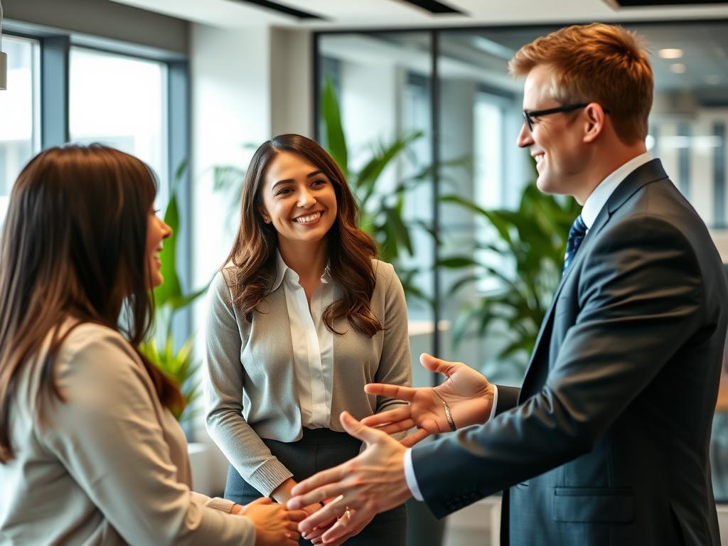 Person speaking with manager about job performance concerns