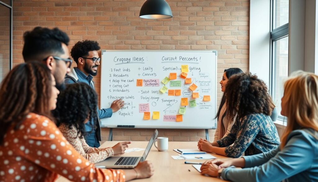 Team collaborating after leader admits uncertainty