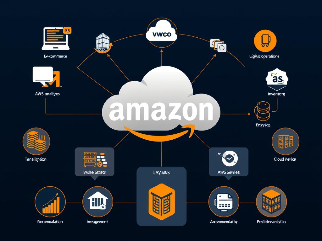 Amazon's integrated data ecosystem connecting retail, logistics and AWS