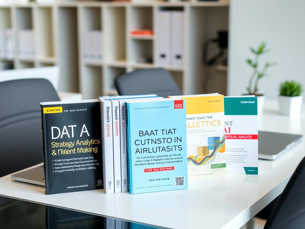 Collection of recommended books on data strategy and AI-driven decision making