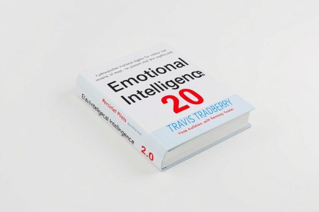 Book cover of Emotional Intelligence 2.0 by Travis Bradberry, a resource for enlightened leadership development