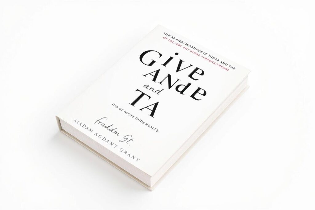 Book cover of Give and Take by Adam Grant, exploring generosity in enlightened leadership