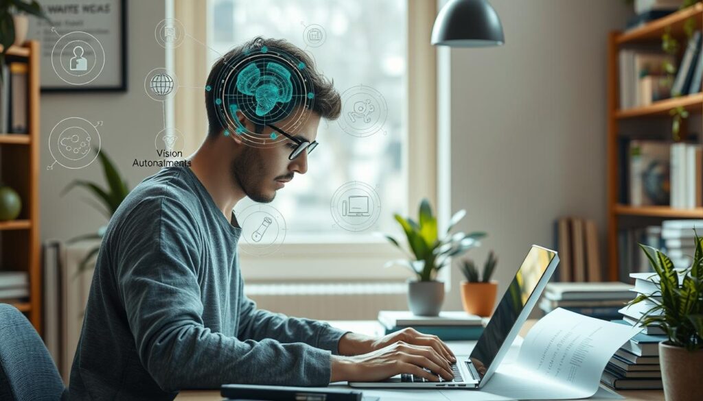 Visual representation of intrinsic motivation for learning mindset AI development